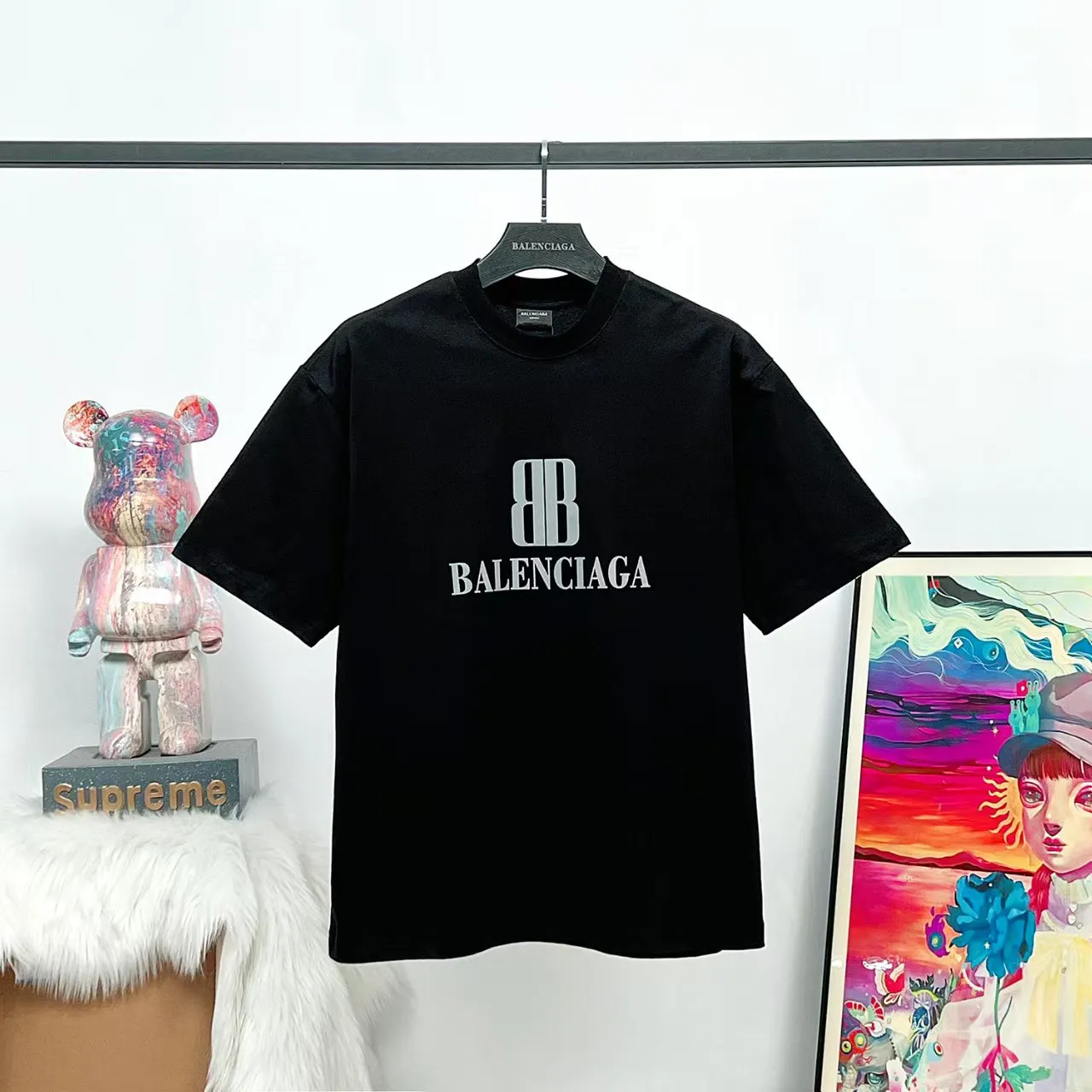 # 25SS B Logo # BALENCI*GA # 260g * 1 1 os Same Style！！ ：3266# Sizes：xs-L ： 3 （ . . ）